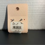 David's Bridal  Silver tone  square crystal Earrings Photo 3