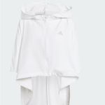 Adidas Tennis Premium Wind Jacket Poncho White Hooded Womens M NWT Loose fit Photo 2