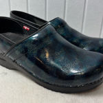 Sanita Aurora‎ Professional Danish Clogs Shoes Black Blue Nurse Size EU 39 US 8 Photo 0