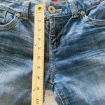 Guess  Vintage Y2K Embroidered Mid Rise Distress Jeans Denim Straight Pants Sz 32 Photo 5