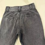 Forever 21 Front Seam Utility High Rise Mom Jeans Womens 29 Black Dark Wash Edgy Photo 6