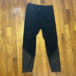 Zyia Active Womens 8 10 Athletic Athleisure Black Silver Polka Dot Leggings Photo 5