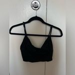 ZARA  Satin Crop Top Bralette Adjustablee Tank Top Bra V-Neck Black Photo 5