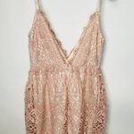 Tobi  Pink Lace Deep V Dress Sz Small Wedding Guest Shower Photo 5