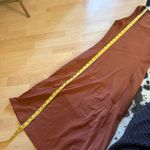 Athleta  NWOT Pacifica Midi Ribbed Sleeveless Dress Athletic Rust Orange Size XXS Photo 6