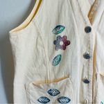 Blue Cactus Vintage Artsy Yellow Vest made in USA size M Size M Photo 8