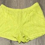Forever 21 Neon Lace Knit Shorts Photo 0