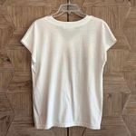 Liliy's of Beverly Hills Vintage Womens White Floral Short Sleeve T Photo 1