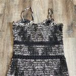 Hemant and Nandita  Kari Midi Dress Black Sleeveless Medium NWT Smocked Photo 6