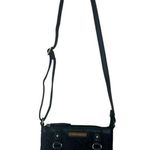 Tommy Hilfiger Tommy Hilfigure Black Small Crossbody Gold Hardware Vegan Leather Bag Photo 2