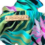 Tropical Print Colorful Bathing Suit SwimDress Plus Size 14W Full Coverage NEW Photo 3