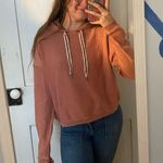 Aerie  ribbed coral hoodie  Photo 0