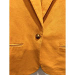 Sag Harbor Fine Wool One Button Yellow Mustard Color Blazer Size 14 Made In USA Photo 1