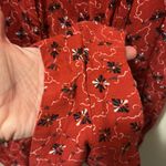 Free People  Debby Floral Romper‎ Women medium Red Viscose Summer Bohemian Photo 7