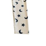 Beach Riot Sport Cream Ribbed Leggings Moon Star Print Stretch Athletic Medium Photo 3