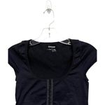 Garage Y2K Vibe Corset Eyelet Black Shirt Size Petite Small Coastal Cowgirl Streetwear Photo 1