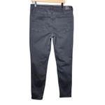 American Eagle High-Rise Jegging Jeans Black Stretch Distressed Lace Detail 16R Photo 1