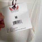 Madison Stefano Mock Neck Top w/ Embellishment Antique White M Size M Photo 10