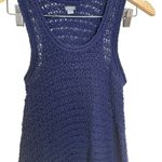 Aerie  Womens Sleeveless Racerback Blue Knit Tank‎ Top Sz Small Photo 2