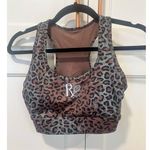 Leopard Farmers Market Global athletic sports bra medium women’s Brown Photo 0