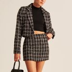 Abercrombie & Fitch  Tweed Mini Skirt - Black/White - XS Photo 3