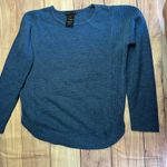 Design History  Long Sleeve Pullover Sweater Vintage Denim Heather Photo 6