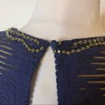 Lela rose necklace jeweled collar floral dress sz 12 Blue Photo 7