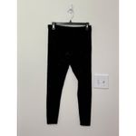 Nordstrom ‎ Black Velvet Leggings Soft Stretch Casual Pants Size M Photo 1