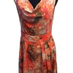 Jessica Howard Size 8 Floral Sleeveless Lined Dress Cinched Waist Side Zip Photo 0