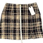 potter's pot NEW Potter’s Pot Plaid Fuzzy Mini Skirt | Size Large Photo 5