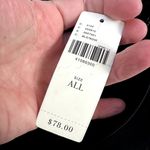 Anthropologie  Black Metallic Bronze Nubuck Leather Clutch Purse NWT Photo 3