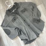 Free People  Shacket ruby jacket womens Gray (medium) boho casual boyfriend Photo 0