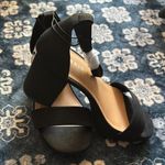Torrid Black Platform Block Heels Sandals 6.5WW Photo 4