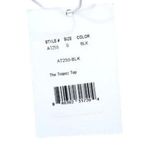 ANDIE NWT  Swim X Demi Moore The Tropez Triangle Bikini Top S Black Gold #3326 Photo 8