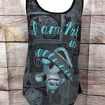 Disney Alice Through The Looking Glass Cheshire Cat Tank Top Gray Size M Photo 0