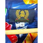 Vintage British Isles Hawaiian Set Shirt‎ & Wrap Skirt Floral Print Cotton Sz 10 Photo 3