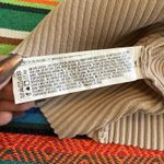 Forever 21  Rib Knit Halter Crop Top in Cream with Black Athletic Stripe size L Photo 4