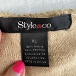 Vtg Y2K XL Tunic Dress Open Knit Crochet Boho Hippie Festival Whimsy Coquette Tan Photo 4