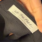 We The Free  Asymmetrical Grey Ribbed Tank Top Sleeveless Dark Grey Small Photo 3