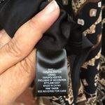 Colleen Lopez Bohemian Blouse Black/Cream/Coco Brown Embroidered gold tassels Black Size XS Photo 3