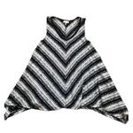 Anthropologie Meadow Rue knit sweater sharkbite hem sleeveless shirt size small White Photo 0