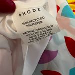 NWT RHODE Red Printed Puff 3/4 Sleeve Mini A Photo 4