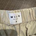 Wilo Cream Parachute Windbreaker Active Cargo Jogger Pants Tan Photo 3