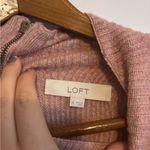 Loft Light Pink Soft Long Sleeve Mock Neck Stretch Cut-Out Pullover Sweater Photo 8
