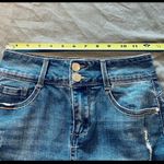 c'est toi Distressed Denim Mini Skirt Photo 9