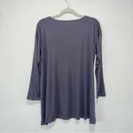 Eileen Fisher  Ballet Neck Long Sleeve Tunic In Blue Shale Photo 1