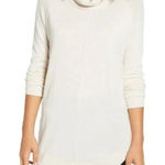 Caslon  Women's Cream Cowl Neck Sweater Photo 0