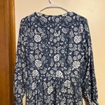 LC Lauren Conrad Women’s Lauren Conrad Navy and White Floral Dress Photo 6