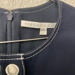 Veronica Beard Mikel Navy/white stitch mini dress Size 0 Photo 7