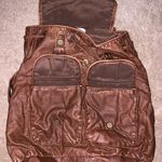Delia's Brown Backpack Leather Like Material Photo 0